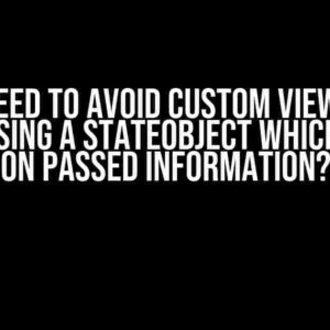 Do I Need to Avoid Custom View Inits When Using a StateObject Which Relies on Passed Information?